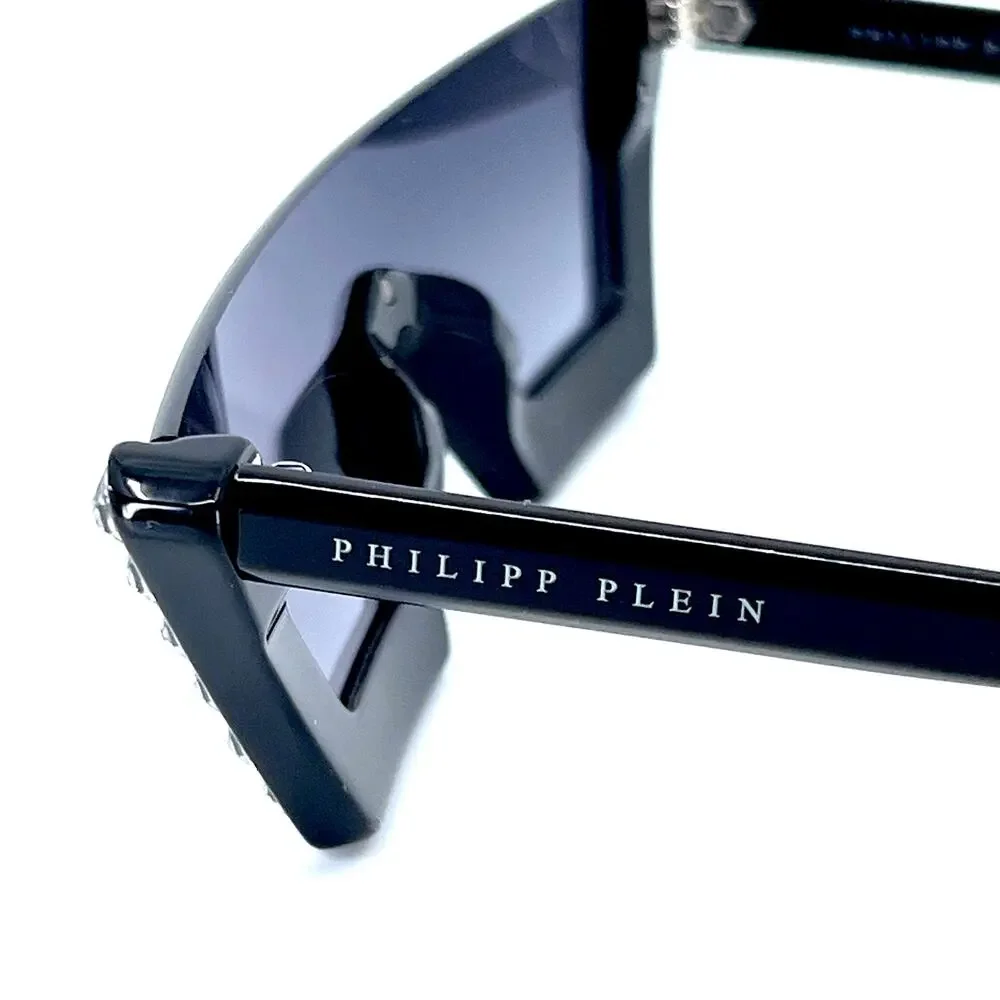 NEW!!! PHILIPP PLEIN Sunglasses Plein Crystal Lux SPP031S Col.0700 Authentic